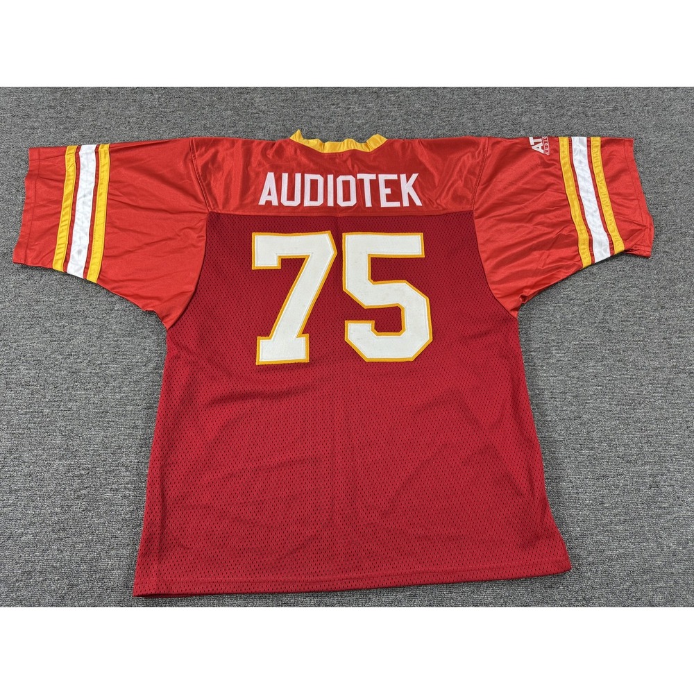Super Bowl XLI Shirt Mens‎ 2XL Red Scarlet Gold Football Audiotek Jersey 75